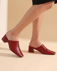 Women's Casual Daily Chunky Heel Clogs