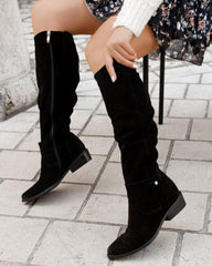 Women's Casual Daily Comfy Zipper Flat Boots