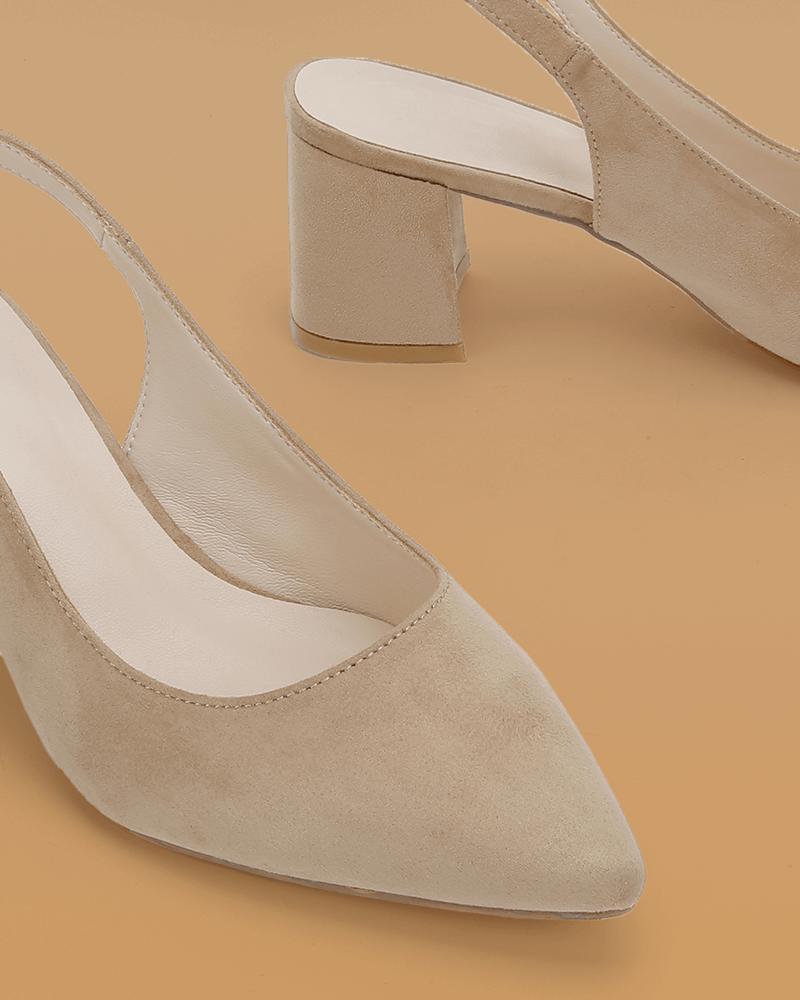 Women's Casual Daily Adjusting Buckle Heels