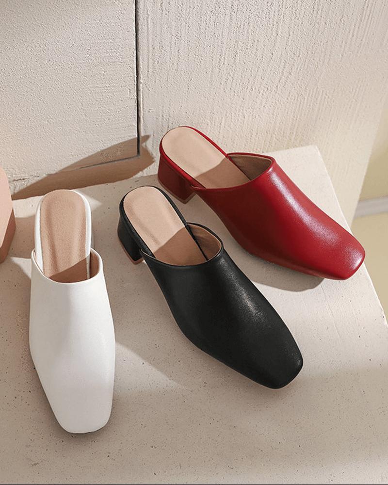 Women's Casual Daily Chunky Heel Clogs