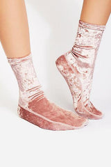 Velvet High Sock