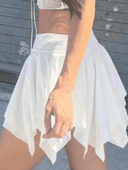 Solid Color Mini Skirt