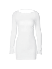 Solid Color Slim Dresses
