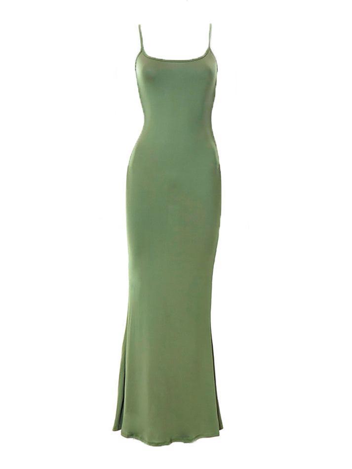 Strap Bodycon Rib Maxi Dresses