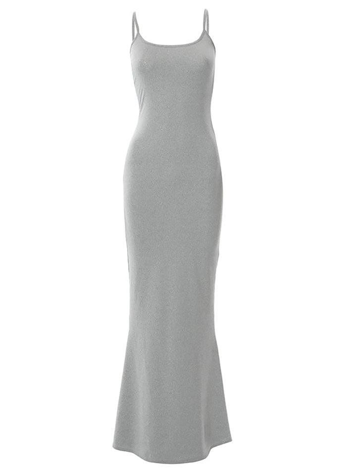 Strap Bodycon Rib Maxi Dresses