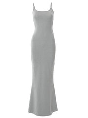 Strap Bodycon Rib Maxi Dresses