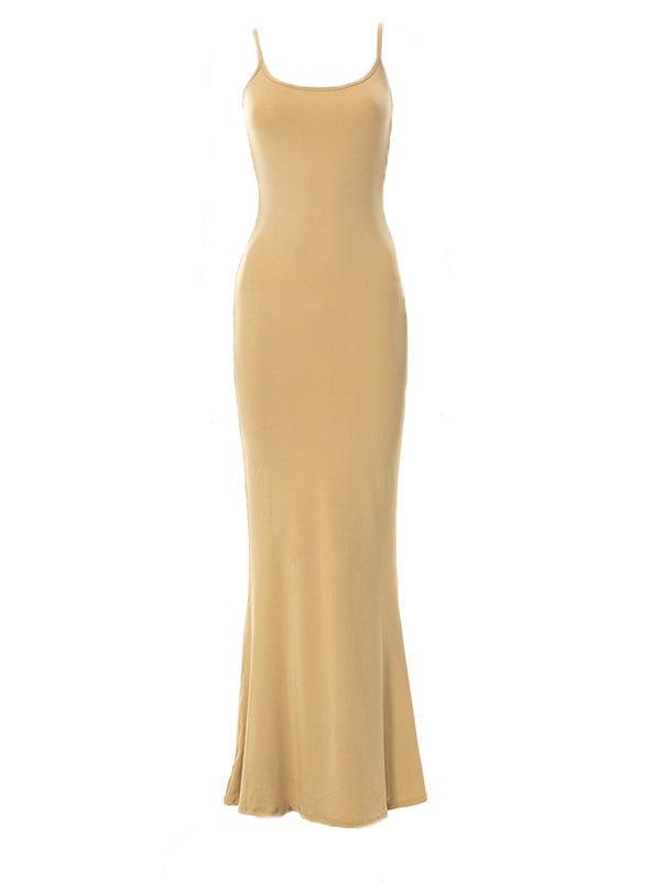 Strap Bodycon Rib Maxi Dresses