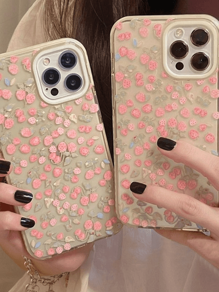 Summer Strawberry Pattern Iphone Case