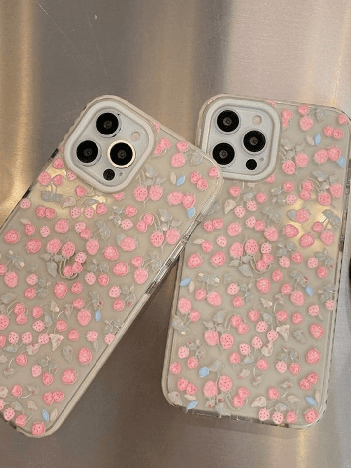 Summer Strawberry Pattern Iphone Case