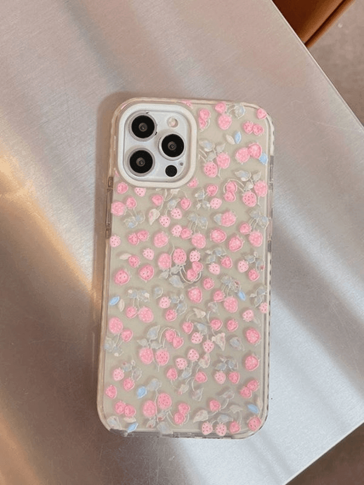 Summer Strawberry Pattern Iphone Case
