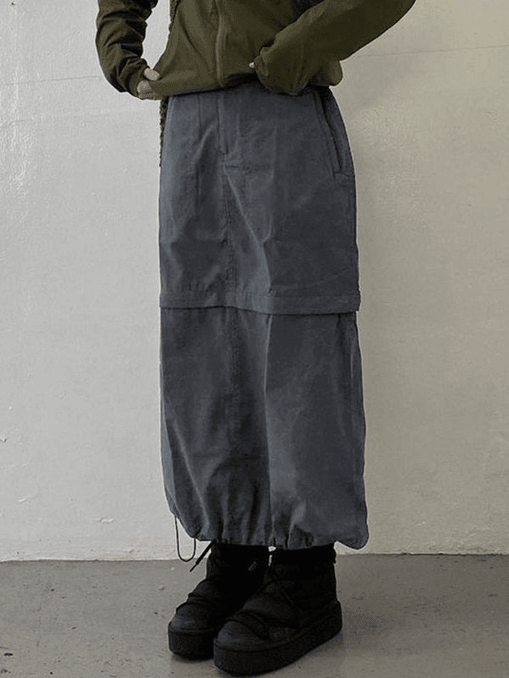 Vintage Long Cargo Skirt