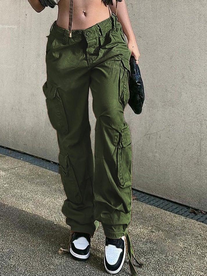 Vintage Multi Pocket Patched Cargo Jeans