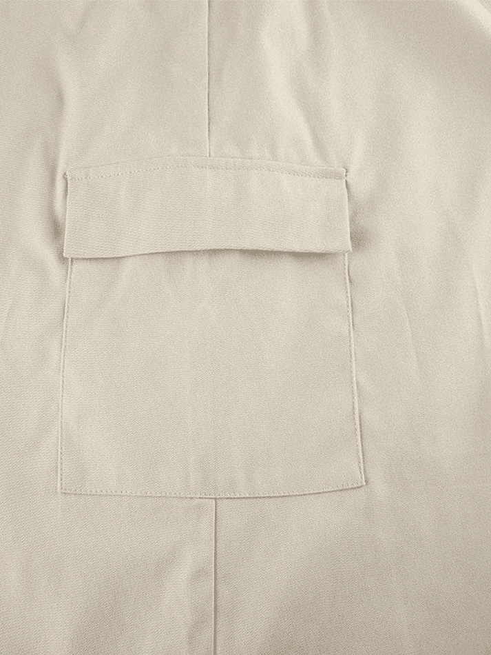 Vintage Pocket Long Cargo Skirt