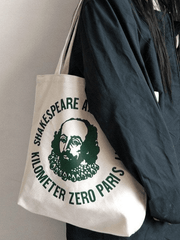 Shopper-Tasche aus Canvas mit Vintage-Print