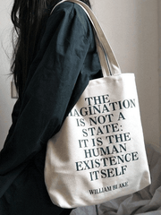 Shopper-Tasche aus Canvas mit Vintage-Print