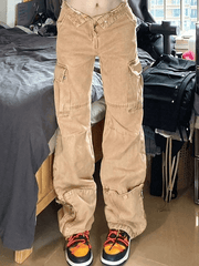 Boyfriendjeans mit Reißverschlussdetail im Vintage-Look